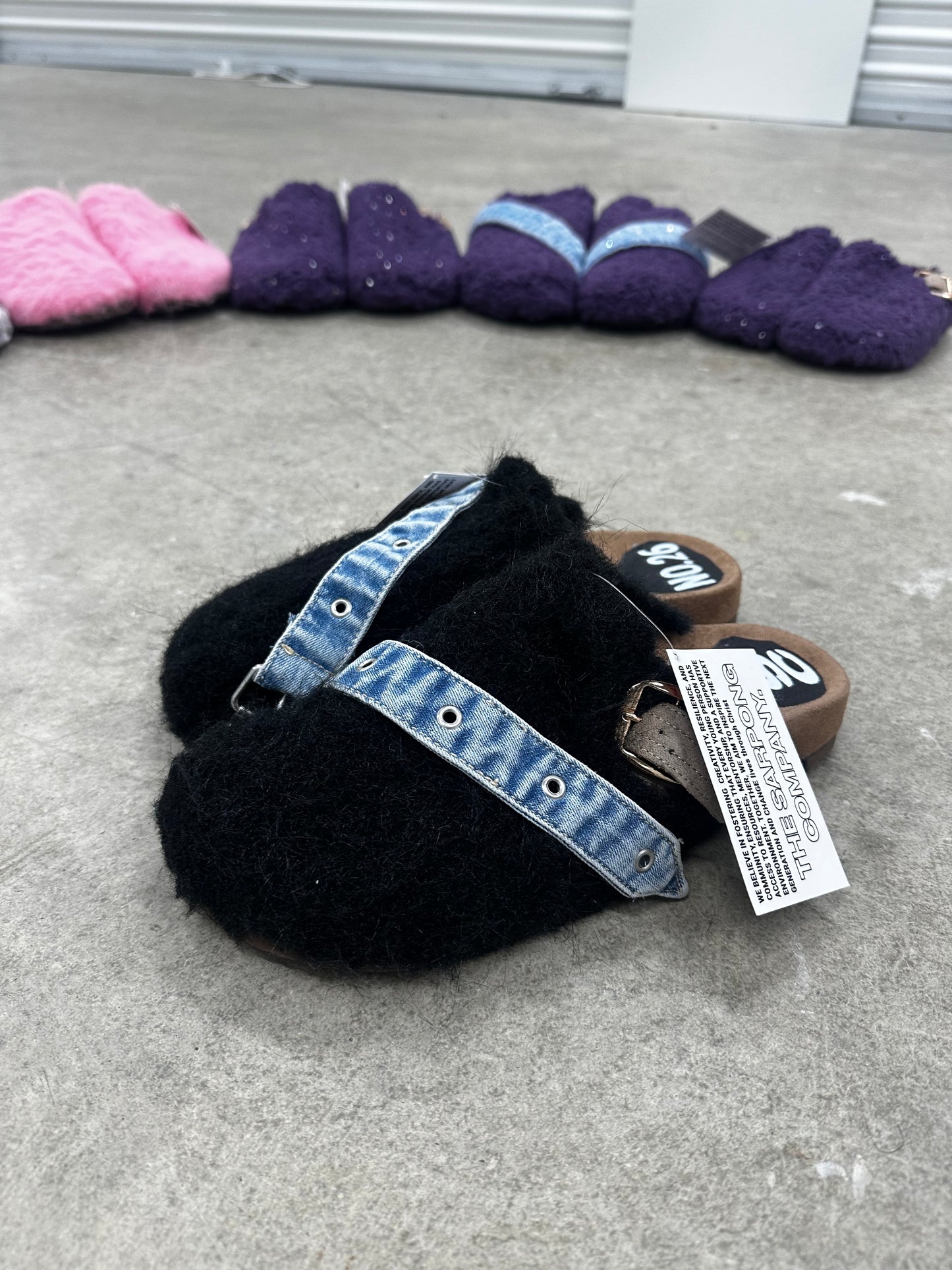 TSC black mohair Clog
