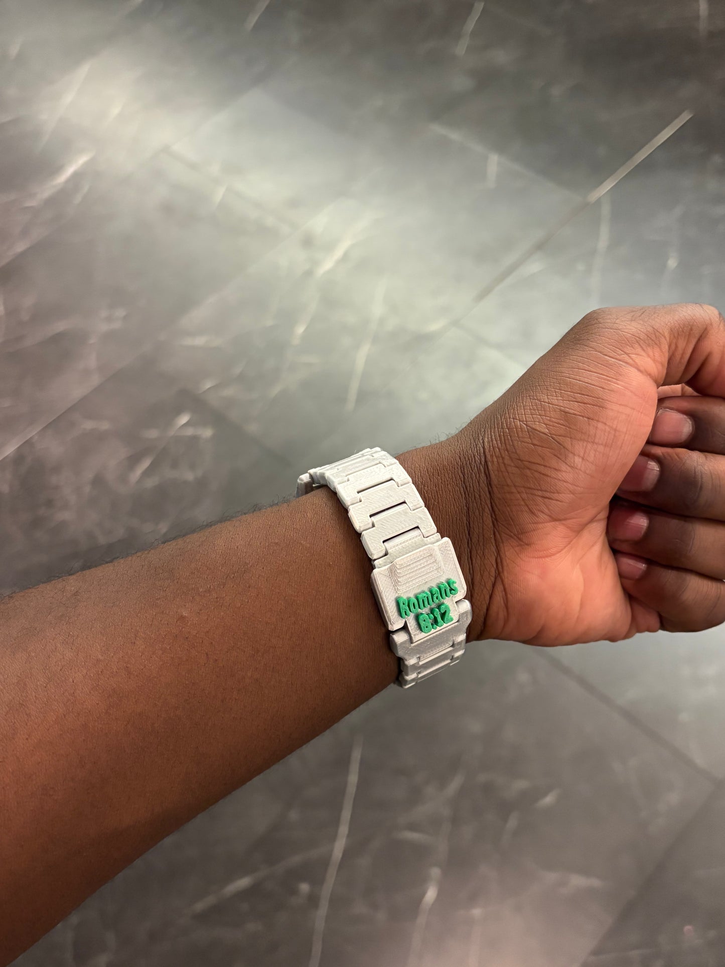 TSC Faith Based Watch Silver/Green