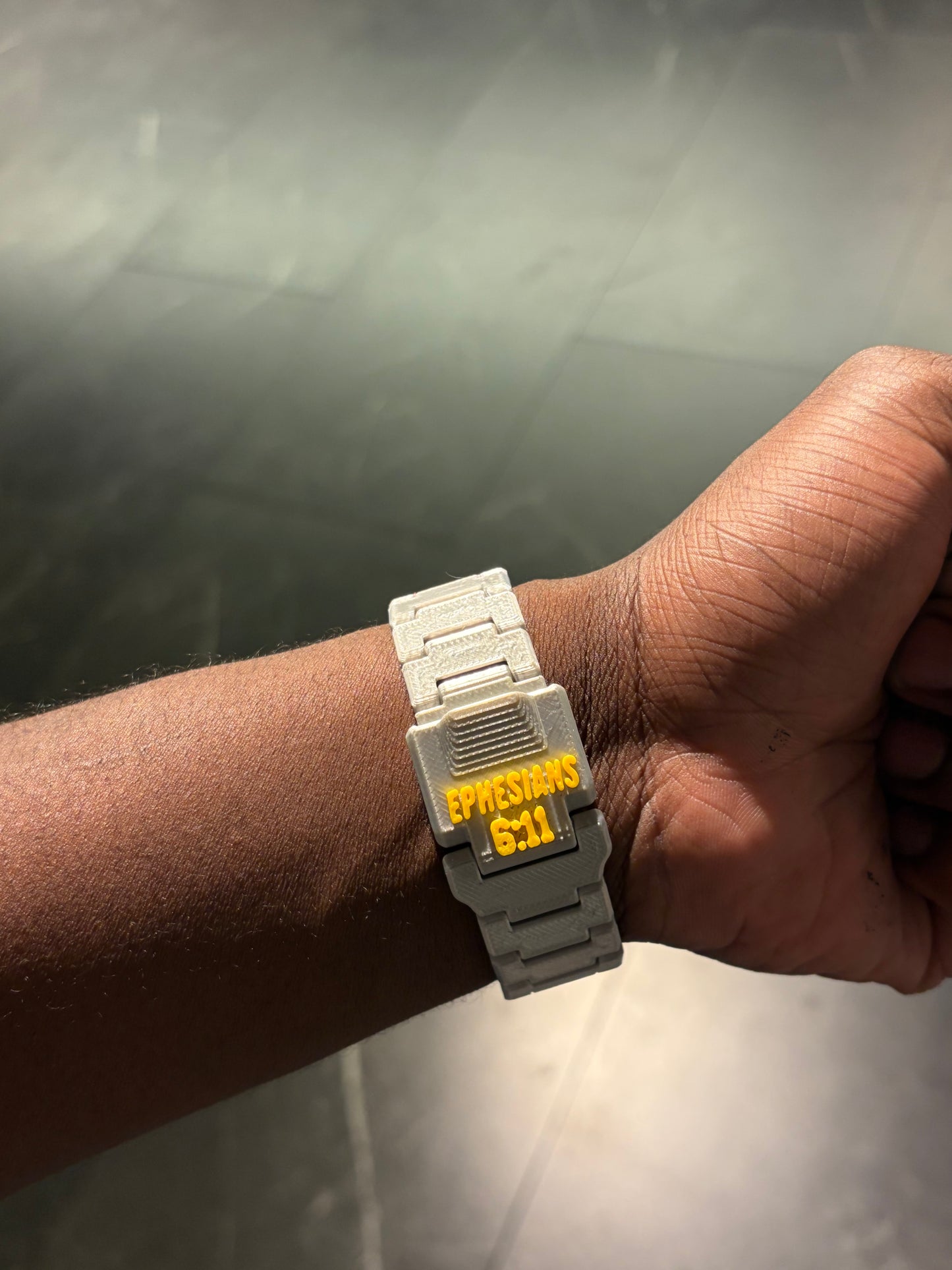 TSC Faith Based Watch Silver/Yellow Two tone