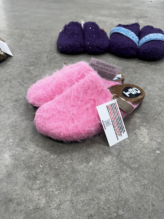 TSC Pink mohair clogs