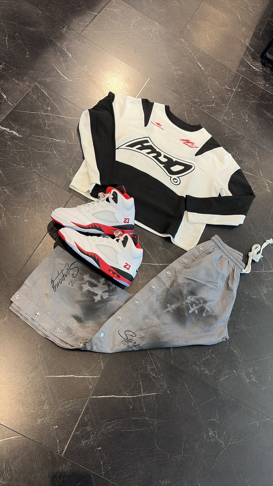 TSC Baggy Nylon Trackpants Grey