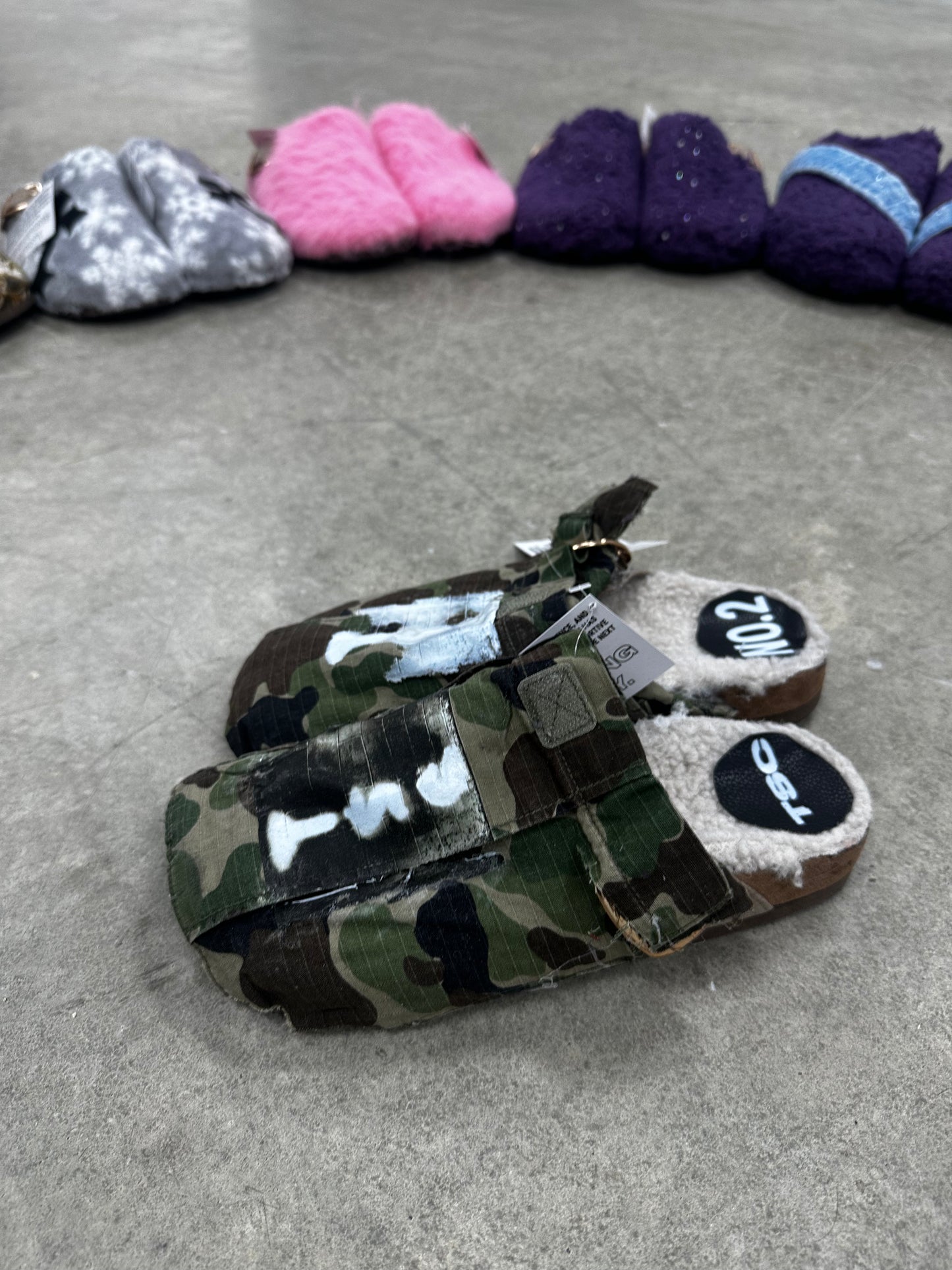 TSC spray paint camo Clog