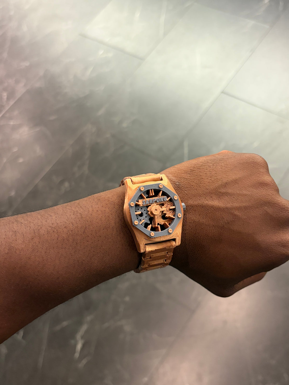 Sarpong Faith Based Watch Rose Gold/Grey Two tone