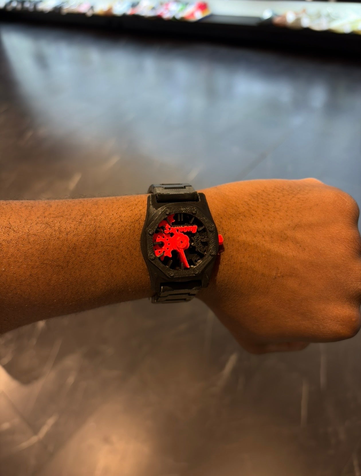 Sarpong Faith Based Watch Black/Red V3