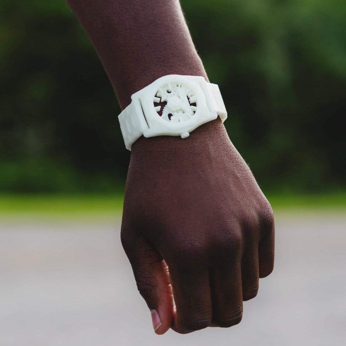 Sarpong faith watch 006-Kingdom Dial (Bone white)