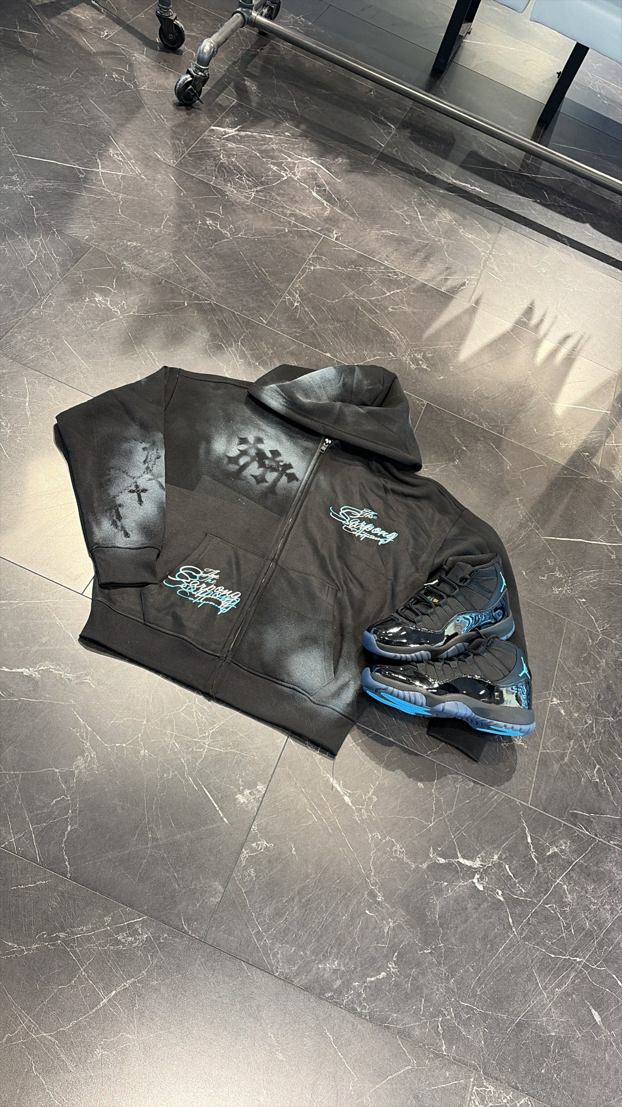 TSC Sundried Zip Up Black/Blue