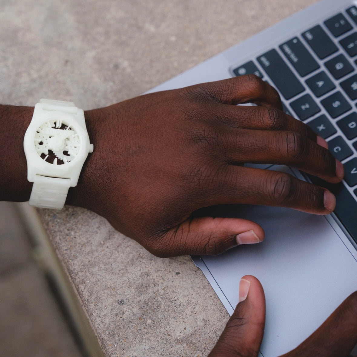 Sarpong faith watch 006-Kingdom Dial (Bone white)