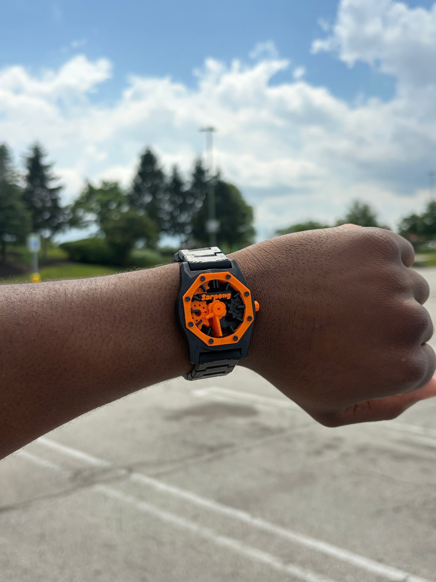 TSC Faith Based Watch Black/Orange