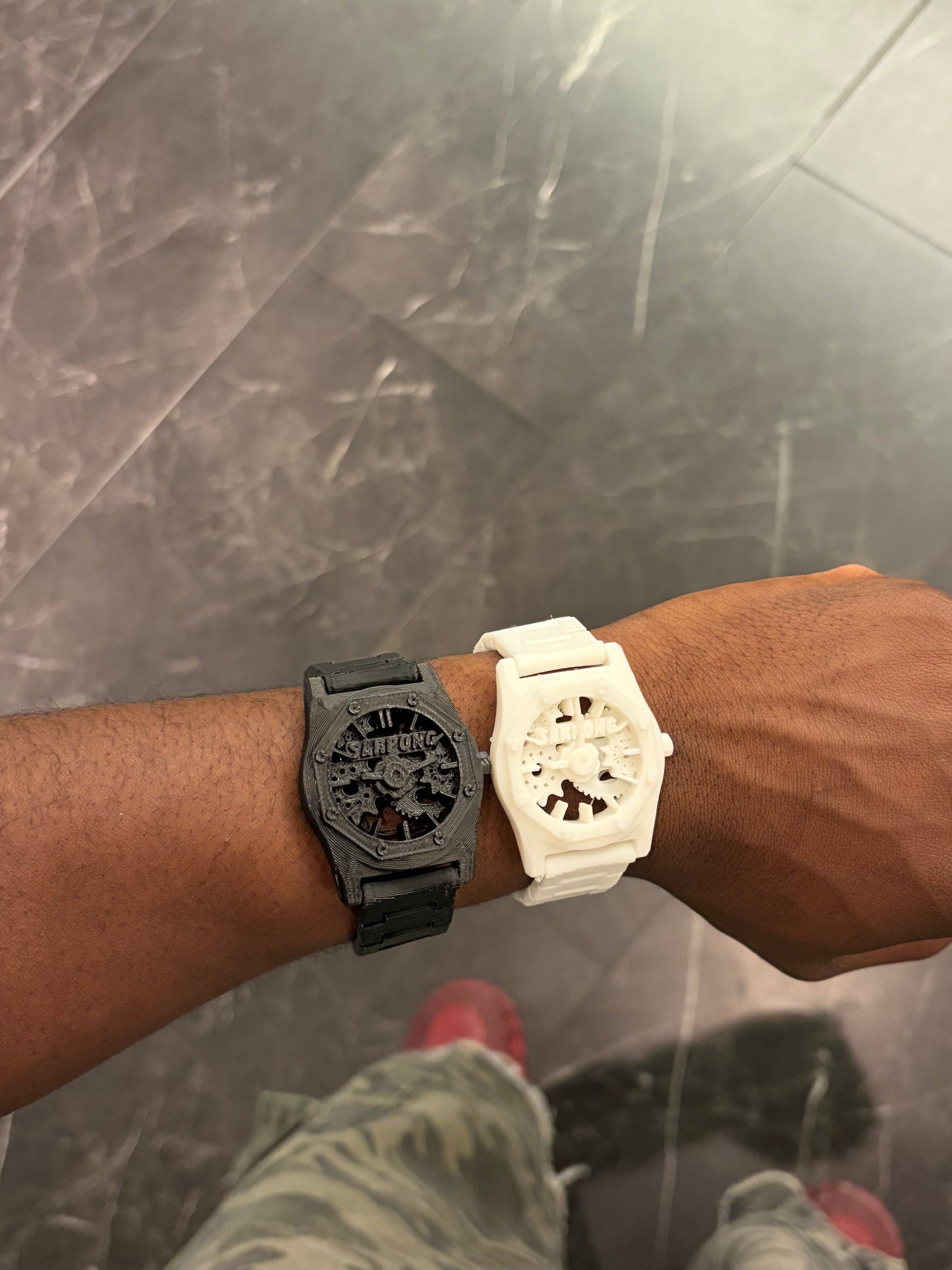 Sarpong Faith Based Watch Black + White Combo