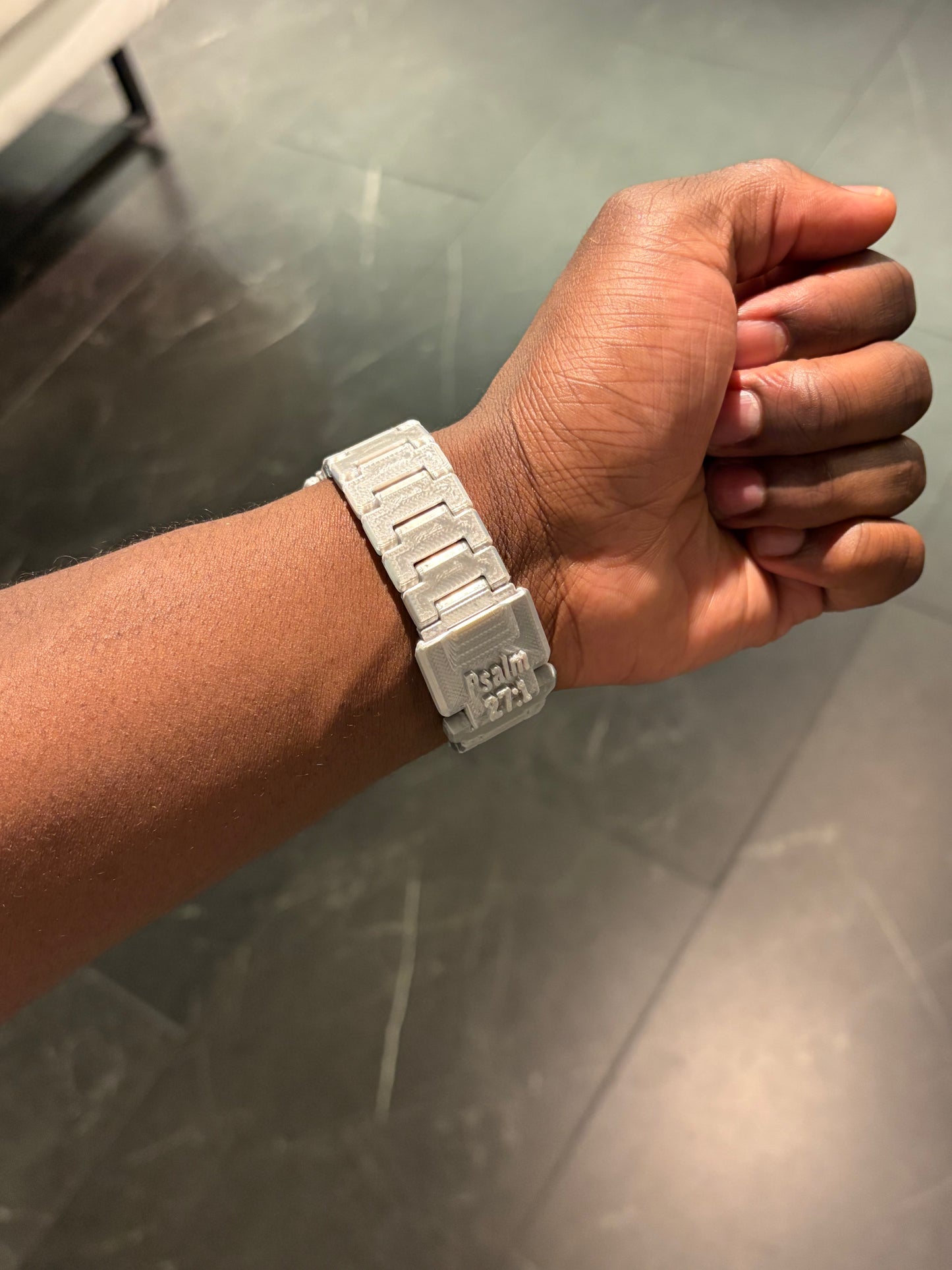 Sarpong Faith Based Watch Metallic Silver