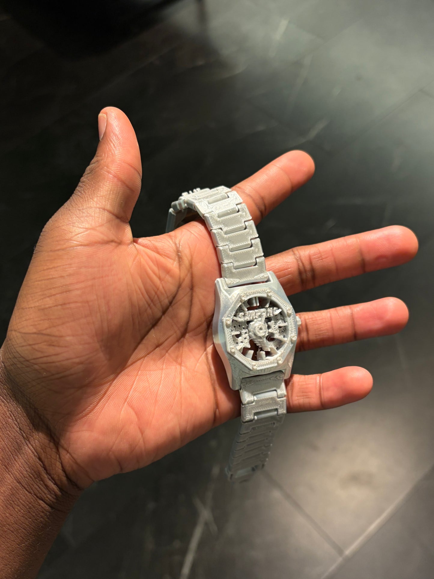 Sarpong Faith Based Watch Metallic Silver