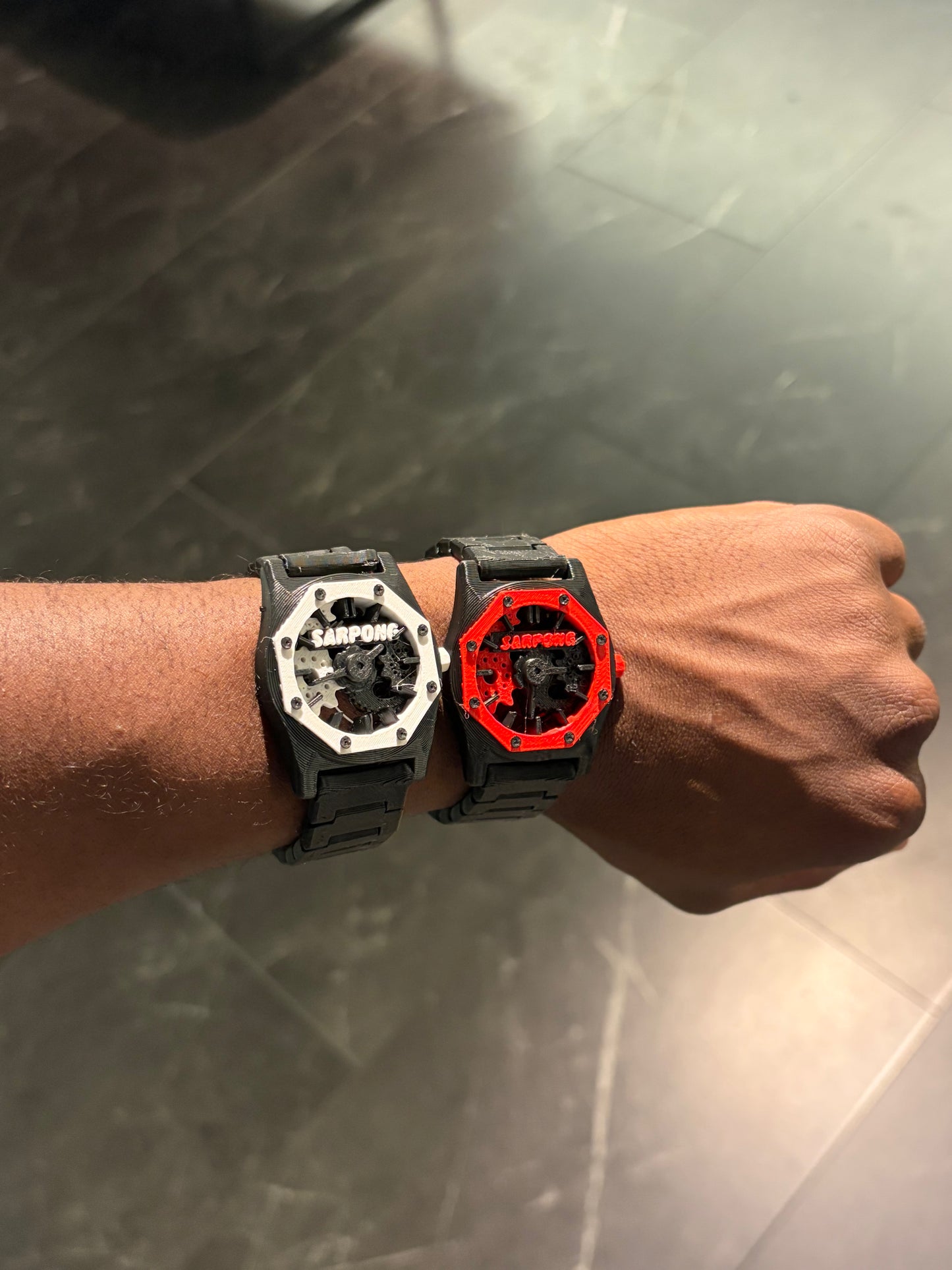 Sarpong Faith Based Watch - Black/White + Black/Red Combo