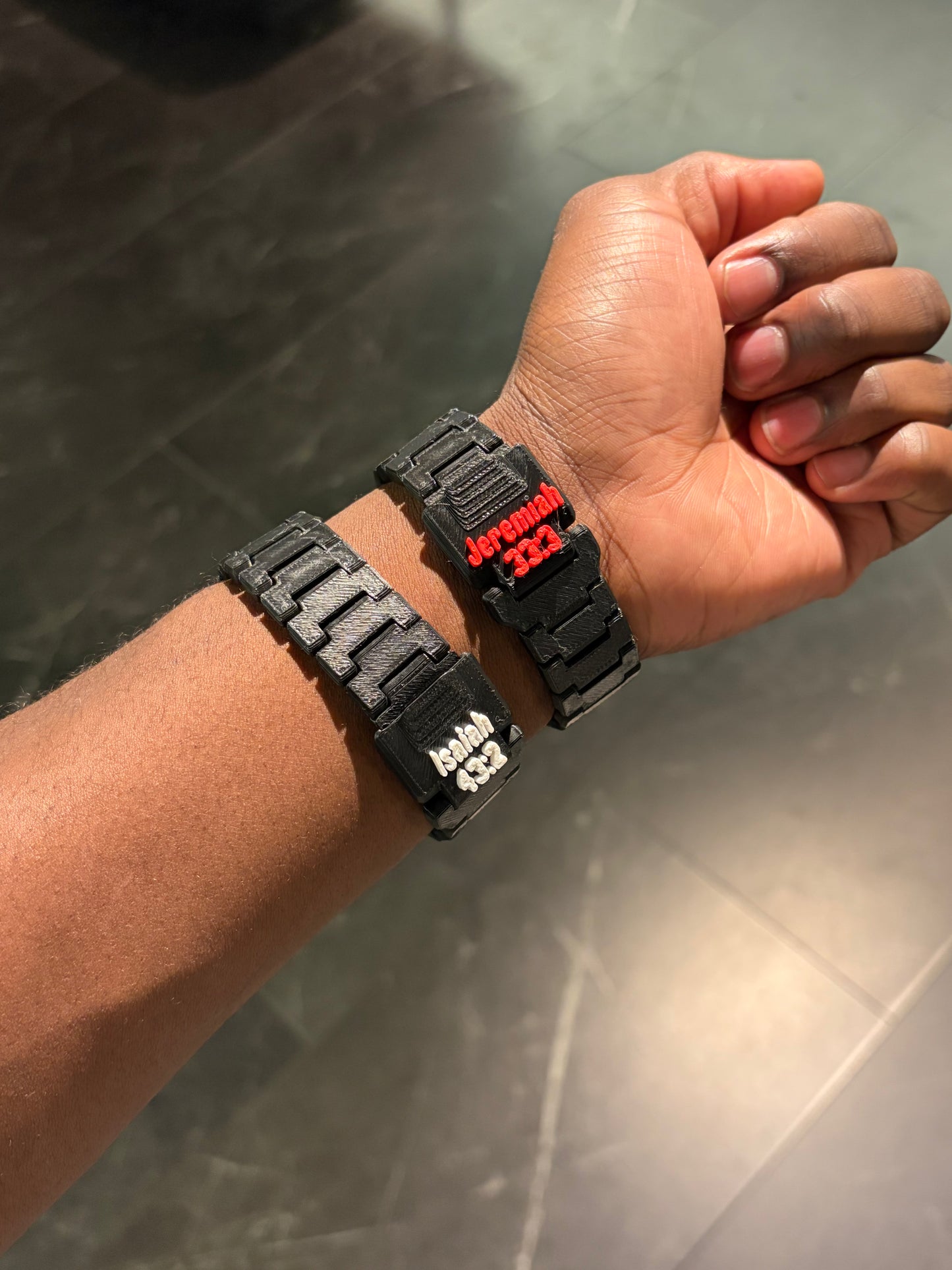 Sarpong Faith Based Watch - Black/White + Black/Red Combo