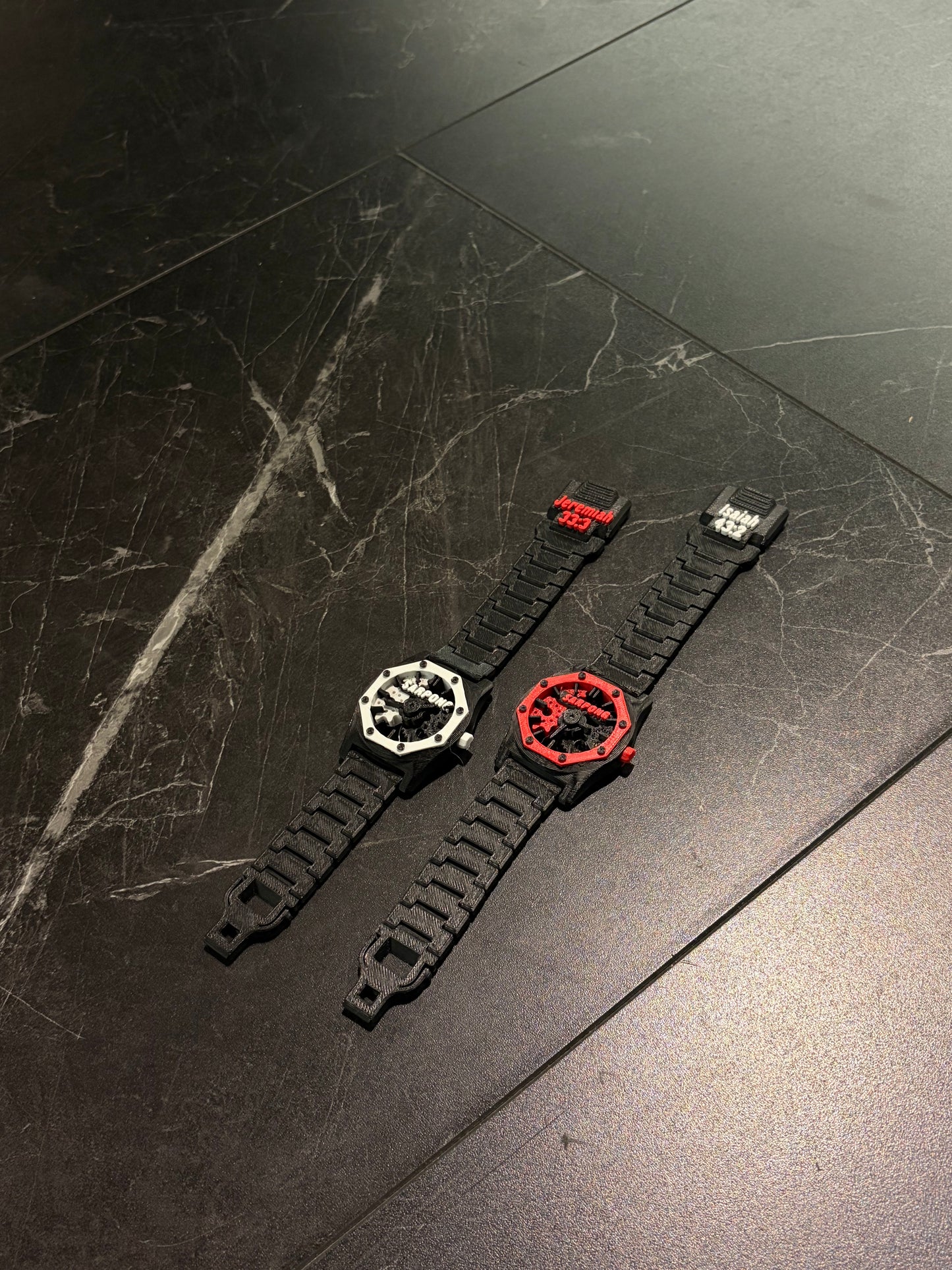 Sarpong Faith Based Watch - Black/White + Black/Red Combo