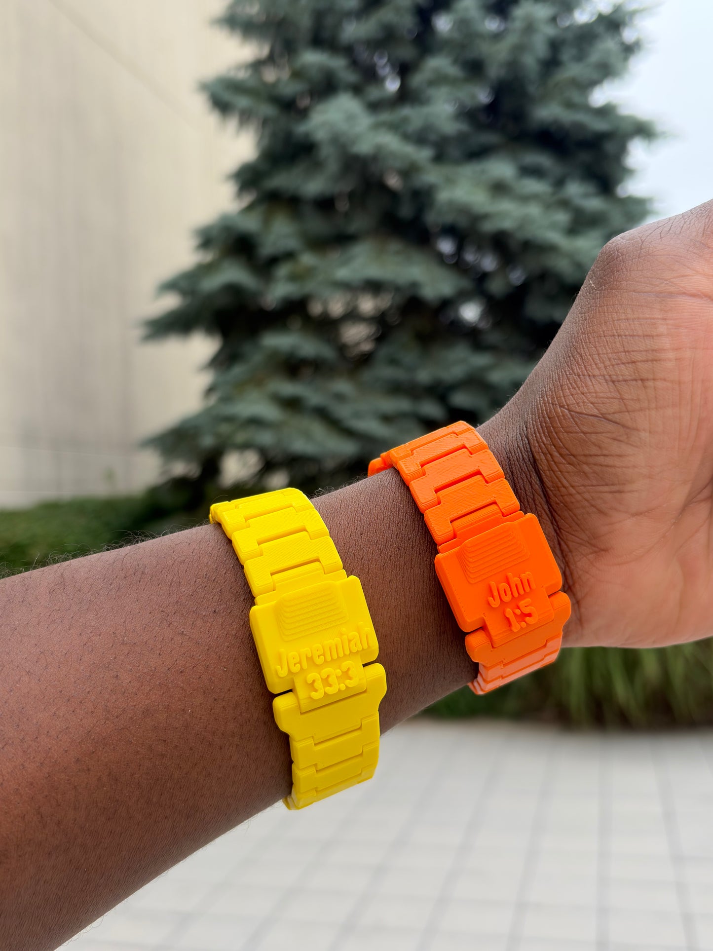 Sarpong Faith Based Watch - Sunshine Combo (Orange + Yellow)