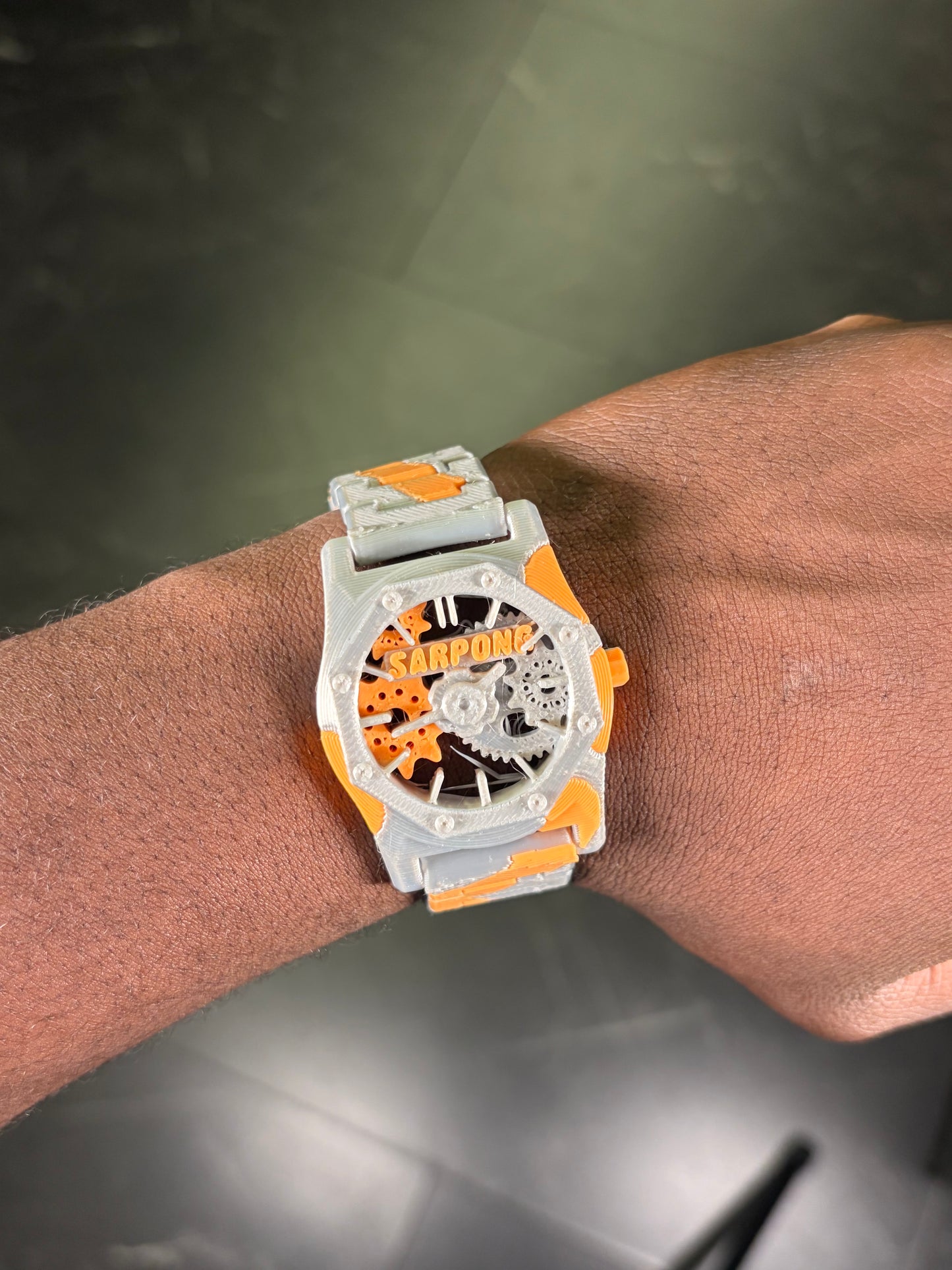 TSC Faith Based Watch Sliver/orange Camo *RARE