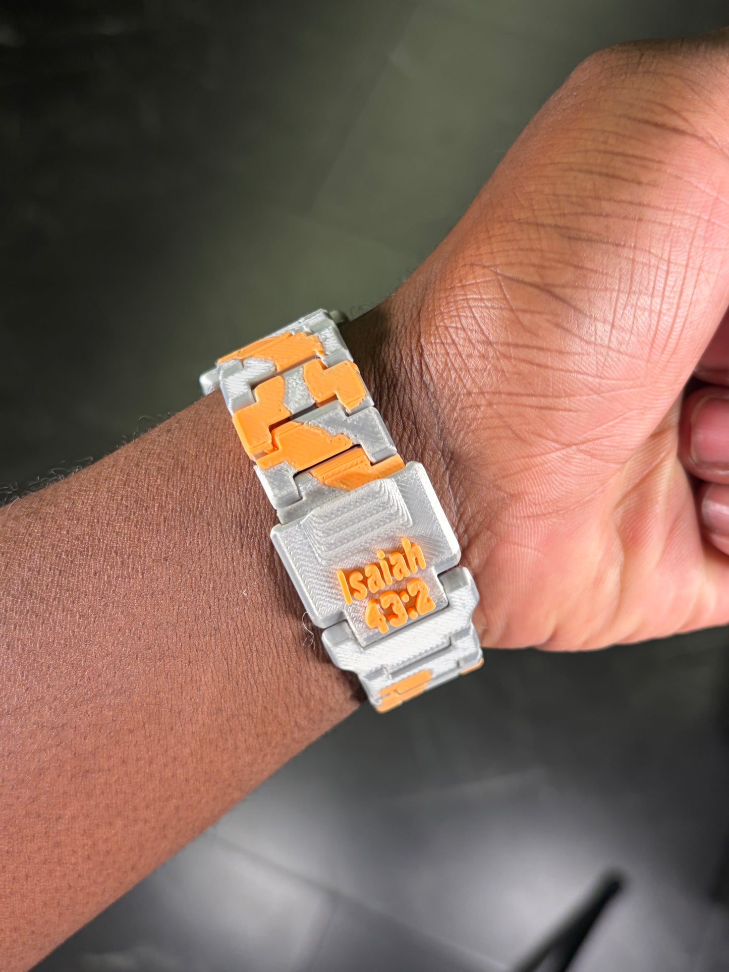 TSC Faith Based Watch Sliver/orange Camo *RARE