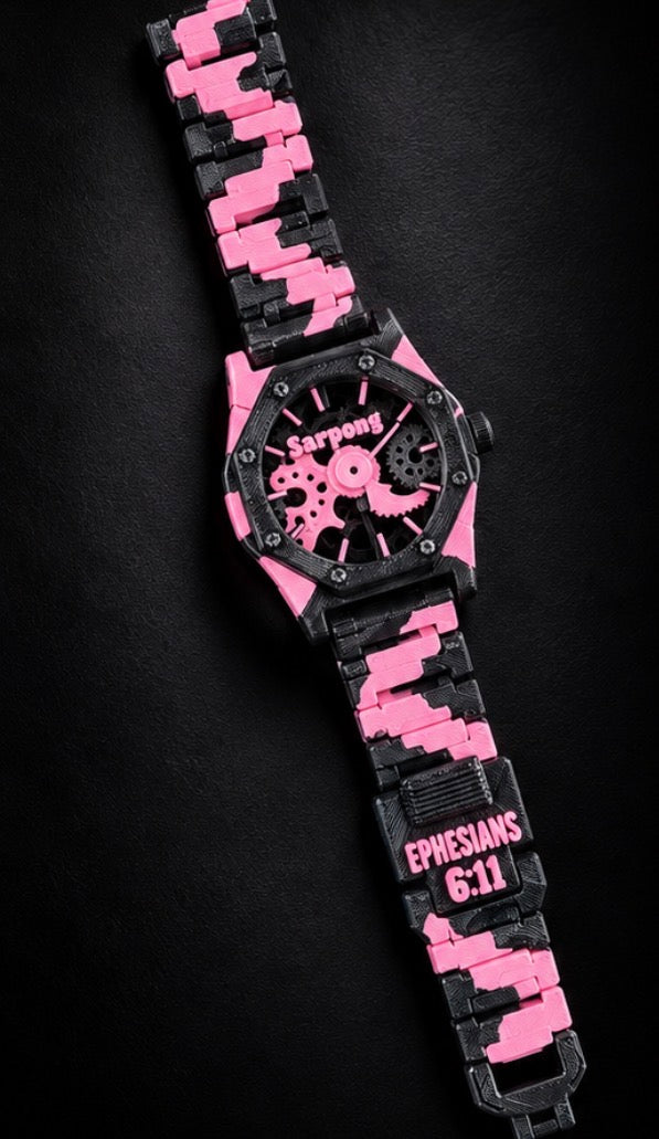 TSC Faith Based Watch Black/Pink Camo *RARE