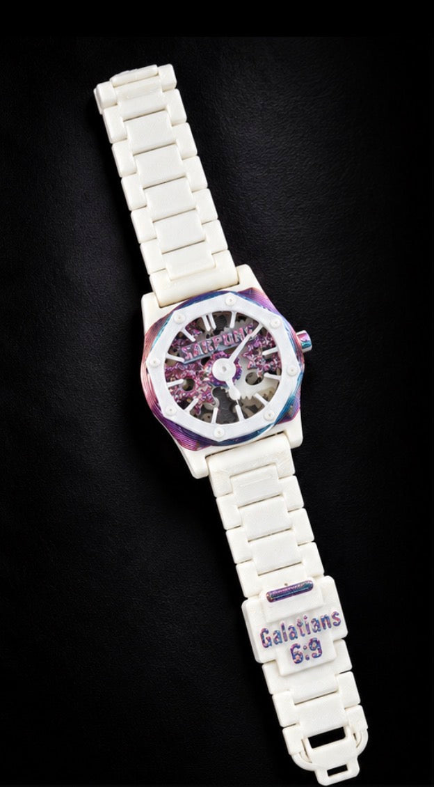 TSC Faith Based Watch Pearlescent/White Two Tone
